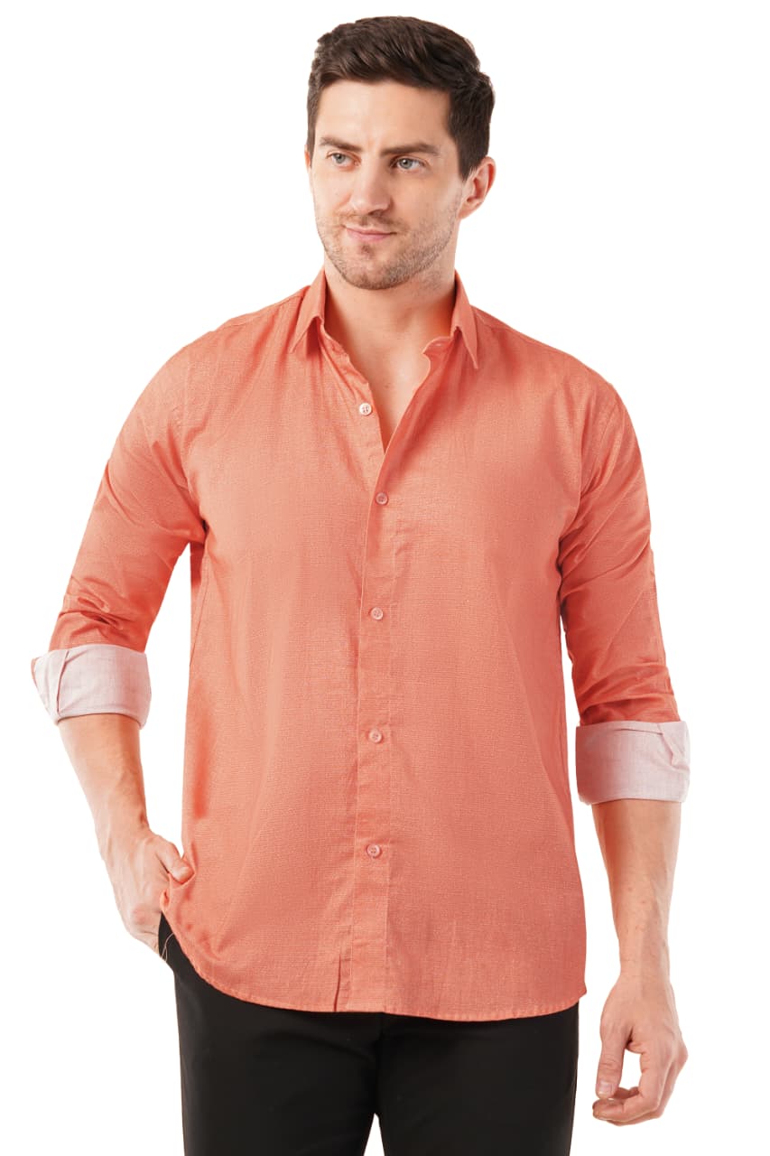 Warm Peach Men's Organic Shirt