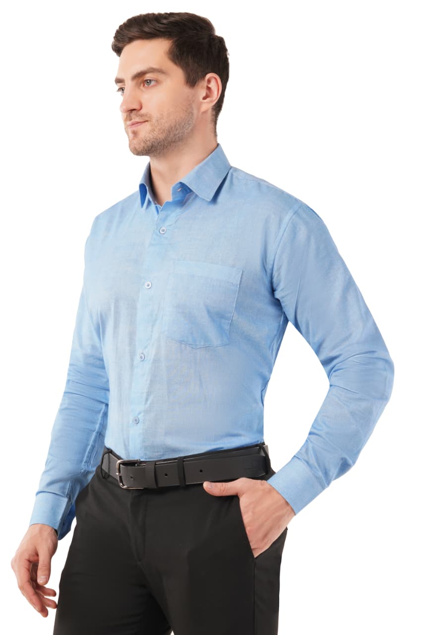 Sky Blue Men's Organic Shirts