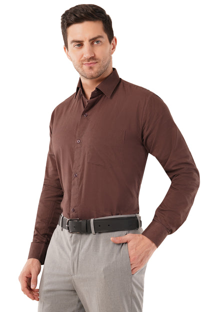 Coffee Brown Men's Organic Shirt