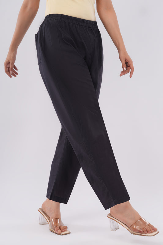 Organic Unisex Black Yoga Pant
