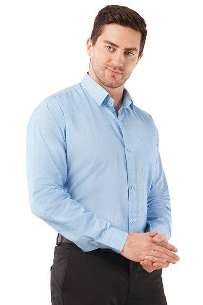 Sky Blue Men's Organic Shirts