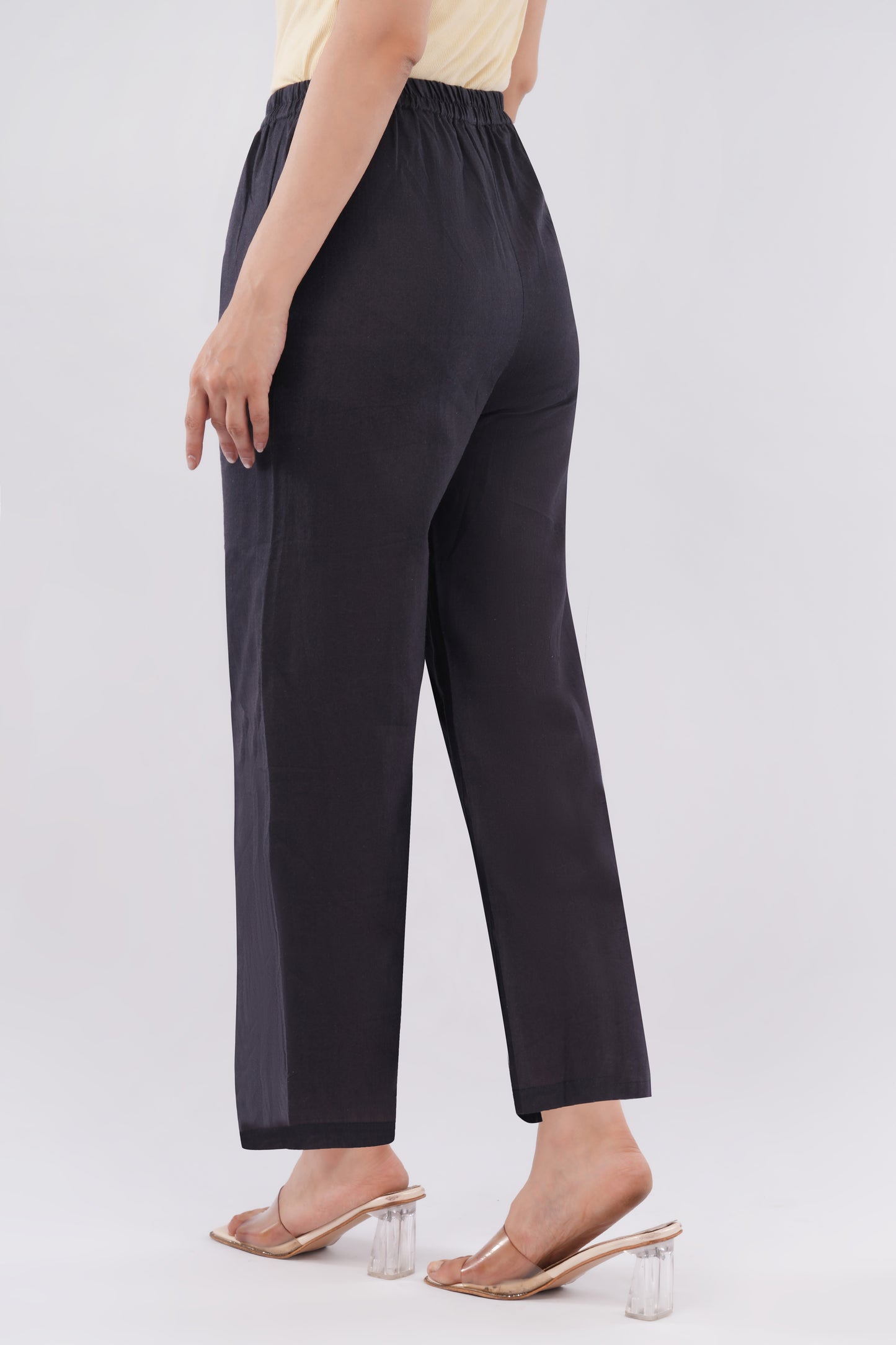 Handloom Black Flared Pant