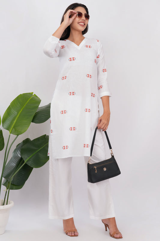 Handloom Pestel Veil Long Kurti