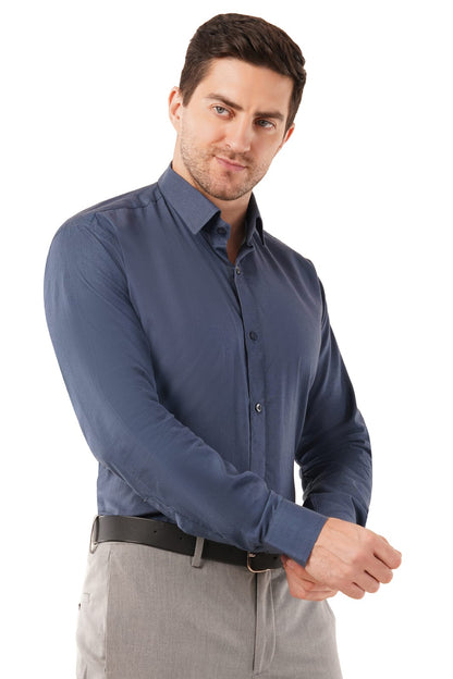 Navy Blue Mens's Organic Shirt
