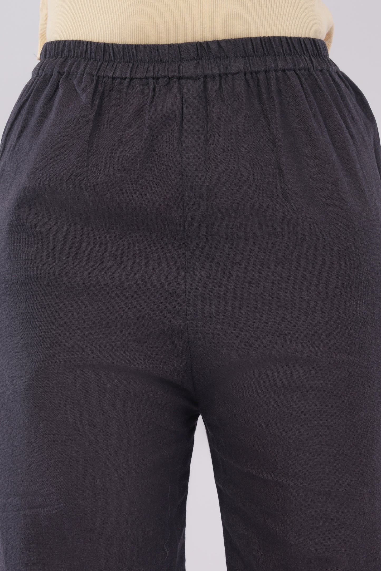 Handloom Black Flared Pant