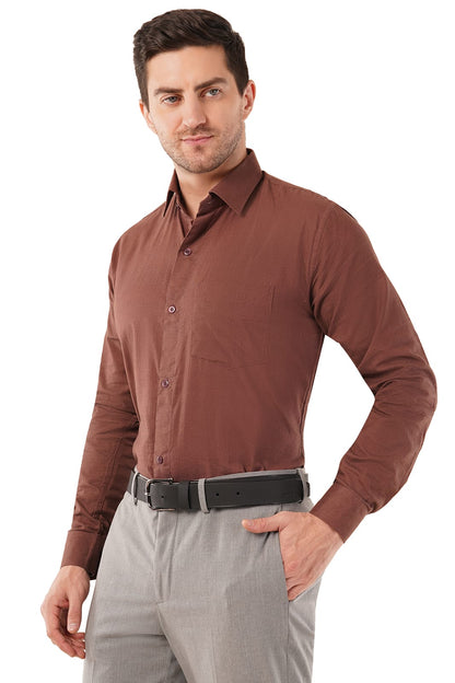 Coffee Brown Men's Organic Shirt