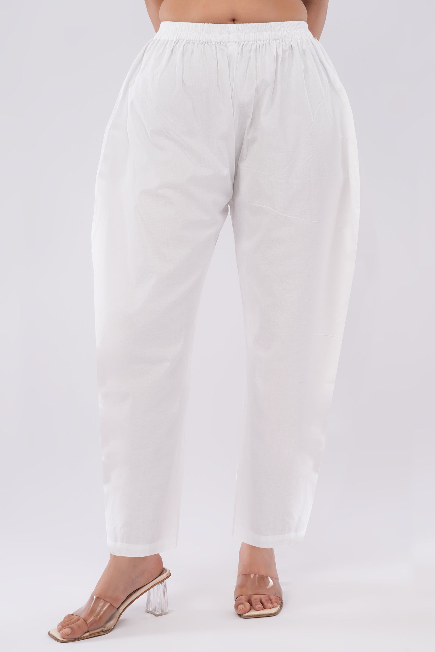 Organic Unisex White Yoga Pant