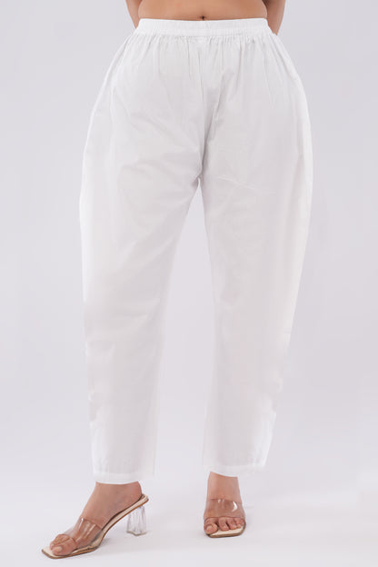Organic Unisex White Yoga Pant