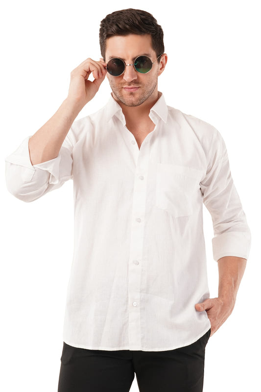 Pure White Men's Organic Shirt