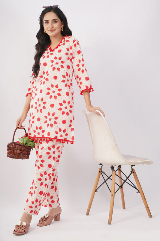 Berry Blush Handwoven Coord Set