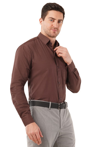 Coffee Brown Men's Organic Shirt