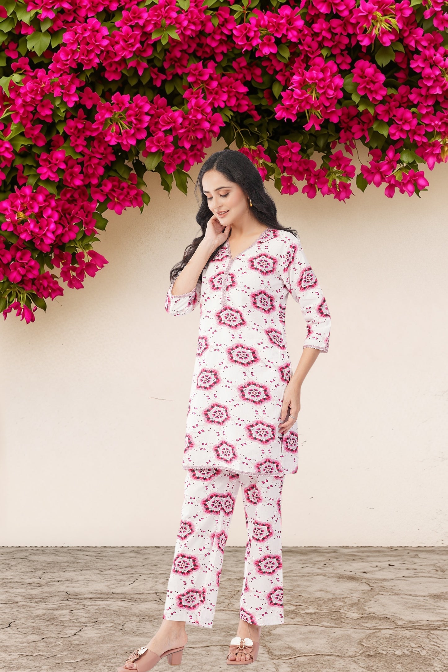 Blooming Grace Handwoven Coord Set
