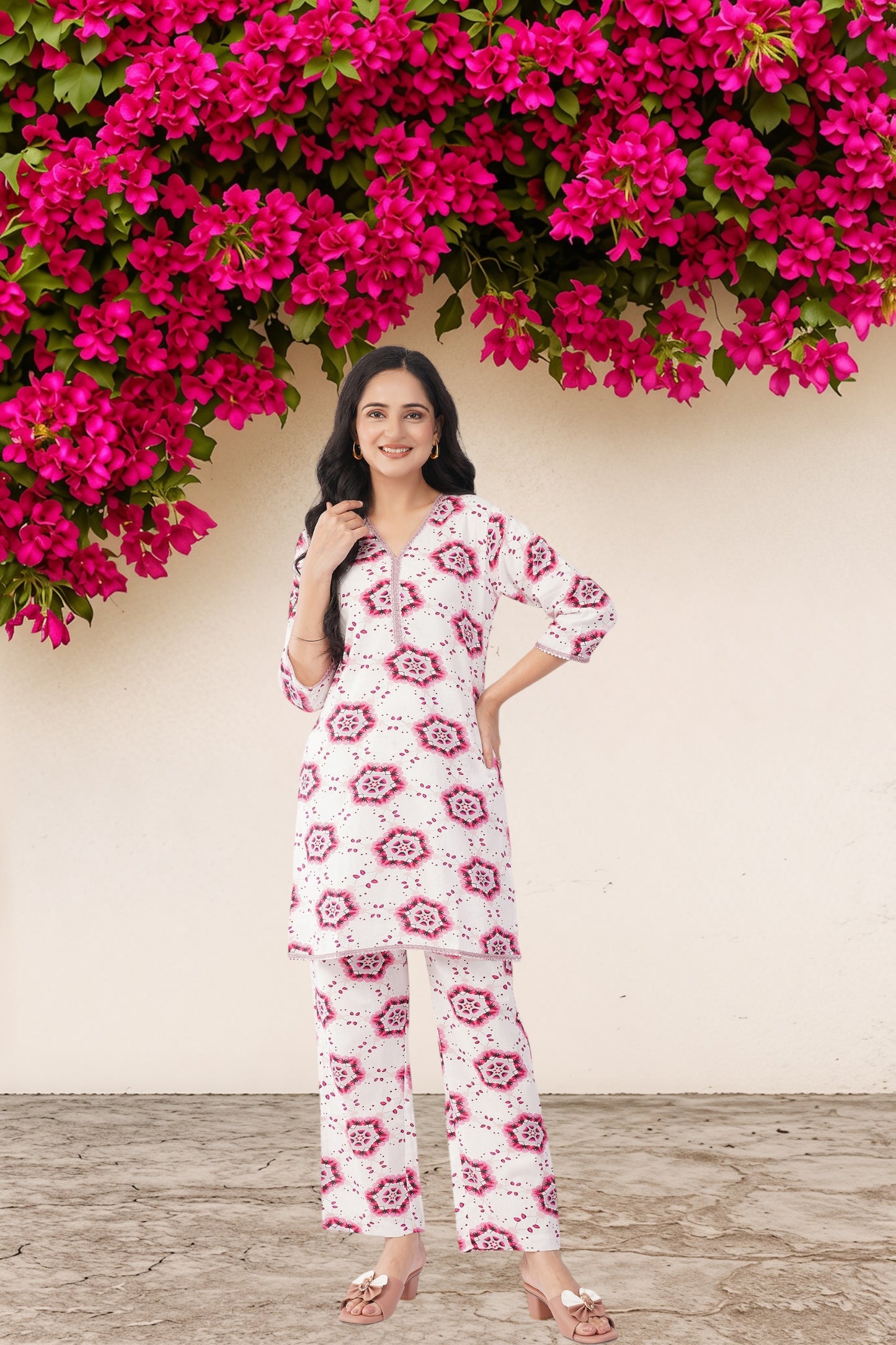 Blooming Grace Handwoven Coord Set