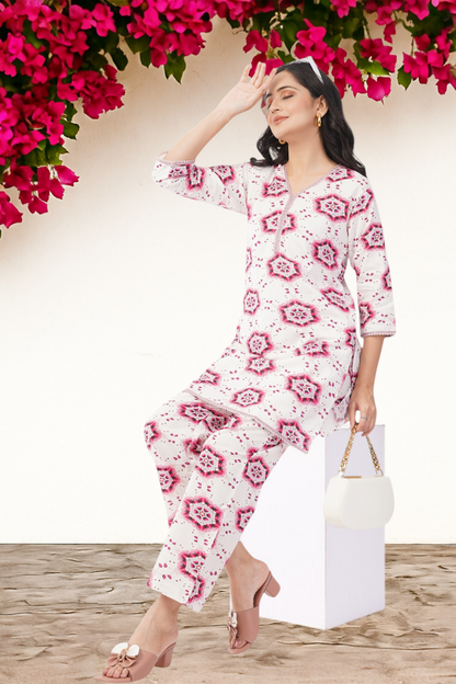 Blooming Grace Handwoven Coord Set