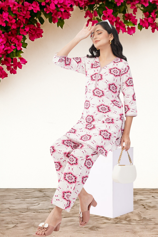 Blooming Grace Handwoven Coord Set